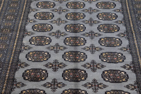 Bokhara Grey Hand Knotted 48 X 68 Area Rug 700-155577 Image 2