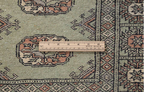 Bokhara Green Hand Knotted 48 X 66 Area Rug 700-155578 Image 6