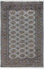 Bokhara Grey Hand Knotted 41 X 62 Area Rug 700-155580 Thumb 0
