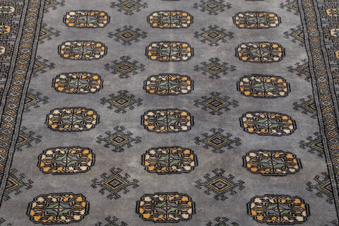 Bokhara Grey Hand Knotted 42 X 62 Area Rug 700-155583 Image 2