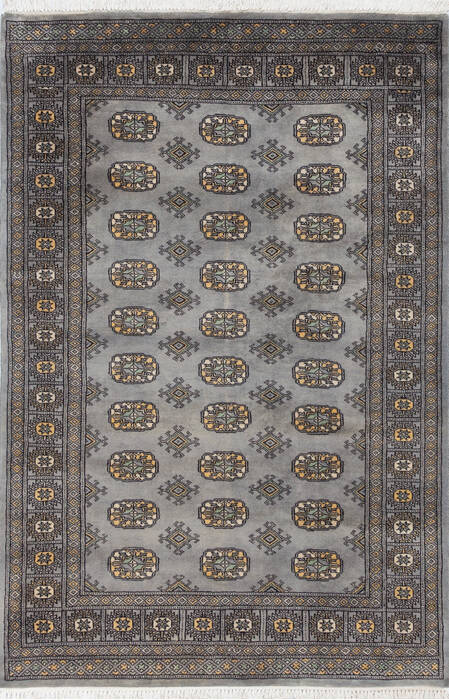 Bokhara Grey Hand Knotted 42 X 62 Area Rug 700-155583 Image 0