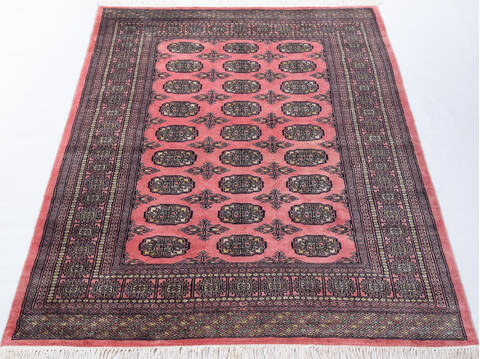Bokhara Purple Hand Knotted 47 X 69 Area Rug 700-155584 Image 1