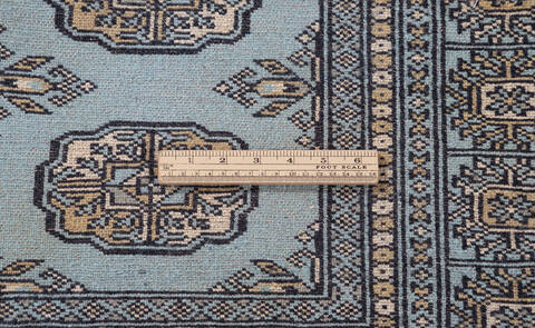 Bokhara Light Blue Hand Knotted 47 X 69 Area Rug 700-155585 Image 6