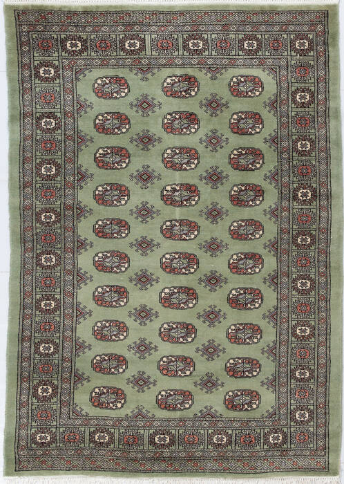Bokhara Green Hand Knotted 43 X 60 Area Rug 700-155586 Image 0