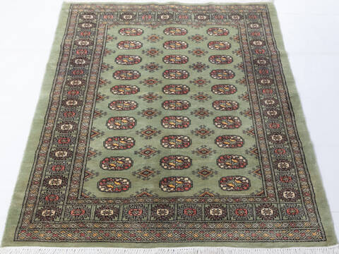 Bokhara Green Hand Knotted 44 X 510 Area Rug 700-155588 Image 1