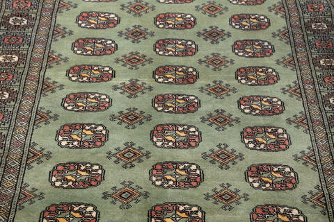 Bokhara Green Hand Knotted 44 X 510 Area Rug 700-155588 Image 2