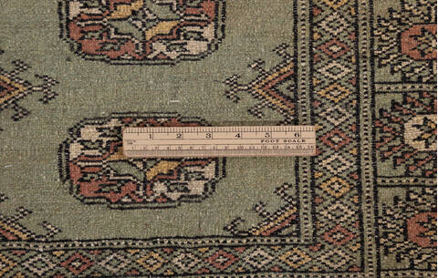 Bokhara Green Hand Knotted 44 X 510 Area Rug 700-155588 Image 6