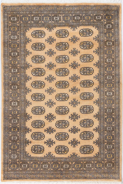 Bokhara Beige Hand Knotted 42 X 60 Area Rug 700-155589 Image 0