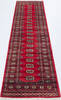 Bokhara Red Runner Hand Knotted 28 X 100 Area Rug 700-155591 Thumb 1