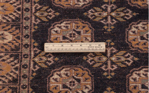 Bokhara Black Runner Hand Knotted 28 X 911 Area Rug 700-155592 Image 6