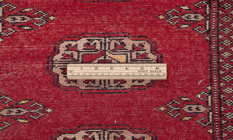 Bokhara Red Runner Hand Knotted 26 X 104 Area Rug 700-155593 Image 6