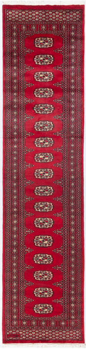 Bokhara Red Runner Hand Knotted 26 X 104 Area Rug 700-155593 Image 0