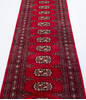 Bokhara Red Runner Hand Knotted 26 X 104 Area Rug 700-155593 Thumb 2