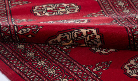 Bokhara Red Runner Hand Knotted 26 X 104 Area Rug 700-155594 Image 5