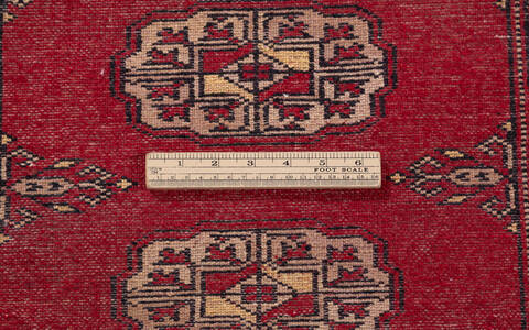 Bokhara Red Runner Hand Knotted 26 X 104 Area Rug 700-155594 Image 6
