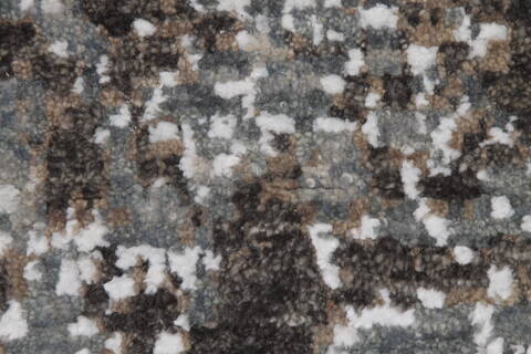 Modern-Contemporary Light Gray Runner Hand Loomed 26 X 100 Area Rug 254-155595 Image 2