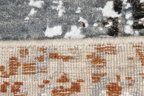 Modern-Contemporary Light Gray Runner Hand Loomed 26 X 100 Area Rug 254-155597 Image 1