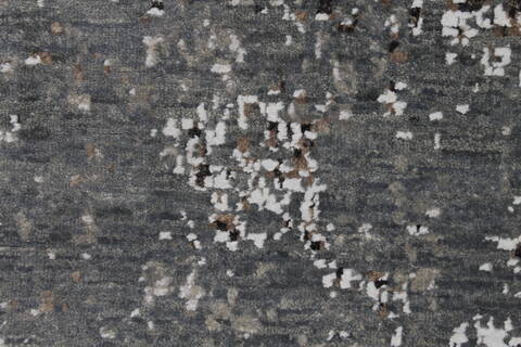 Modern-Contemporary Light Gray Runner Hand Loomed 26 X 100 Area Rug 254-155597 Image 4