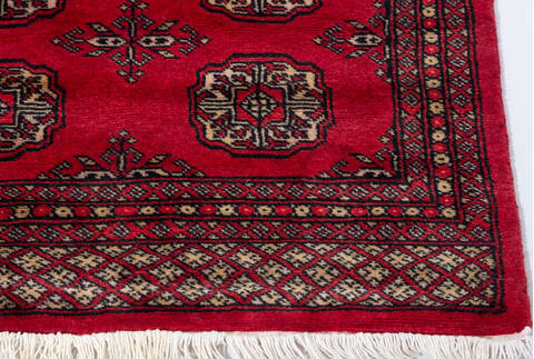 Bokhara Red Runner Hand Knotted 27 X 711 Area Rug 700-155600 Image 3