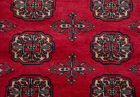Bokhara Red Runner Hand Knotted 27 X 711 Area Rug 700-155600 Image 4