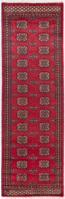 Bokhara Red Runner Hand Knotted 27 X 711 Area Rug 700-155600 Image 0