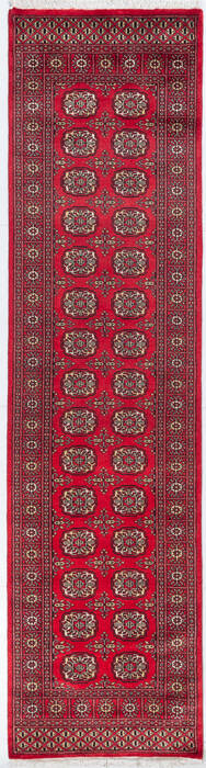 Bokhara Red Runner Hand Knotted 28 X 104 Area Rug 700-155601 Image 0