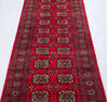 Bokhara Red Runner Hand Knotted 28 X 104 Area Rug 700-155601 Thumb 2