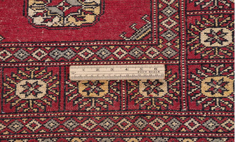 Bokhara Red Runner Hand Knotted 28 X 80 Area Rug 700-155602 Image 6