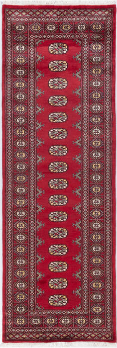 Bokhara Red Runner Hand Knotted 28 X 80 Area Rug 700-155602 Image 0