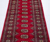 Bokhara Red Runner Hand Knotted 28 X 80 Area Rug 700-155602 Thumb 2