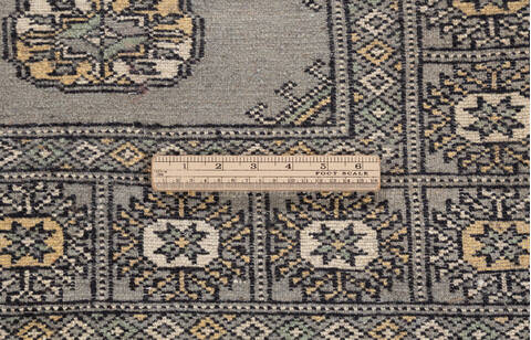 Bokhara Grey Runner Hand Knotted 29 X 86 Area Rug 700-155603 Image 6
