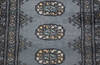 Bokhara Grey Runner Hand Knotted 210 X 96 Area Rug 700-155604 Thumb 4