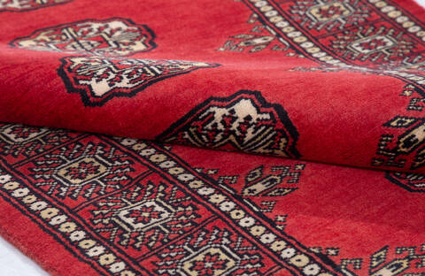 Bokhara Red Runner Hand Knotted 27 X 910 Area Rug 700-155605 Image 5