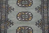 Bokhara Grey Runner Hand Knotted 27 X 99 Area Rug 700-155606 Thumb 4