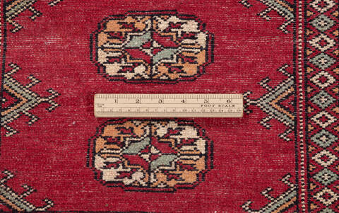 Bokhara Red Runner Hand Knotted 27 X 80 Area Rug 700-155609 Image 6