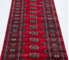 Bokhara Red Runner Hand Knotted 27 X 80 Area Rug 700-155609 Thumb 2
