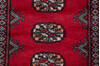 Bokhara Red Runner Hand Knotted 27 X 80 Area Rug 700-155609 Thumb 4