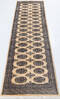 Bokhara Beige Runner Hand Knotted 27 X 102 Area Rug 700-155610 Thumb 1