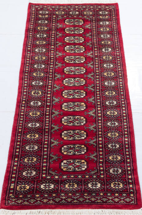 Bokhara Red Runner Hand Knotted 21 X 510 Area Rug 700-155612 Image 1