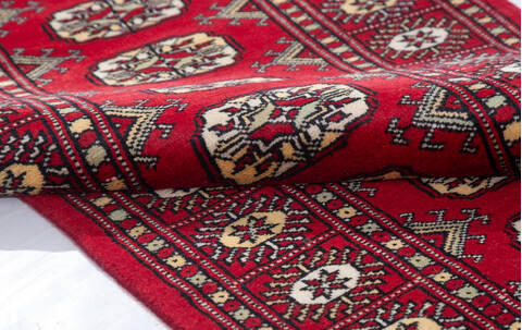 Bokhara Red Runner Hand Knotted 21 X 510 Area Rug 700-155612 Image 6