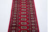 Bokhara Red Runner Hand Knotted 21 X 510 Area Rug 700-155612 Thumb 3