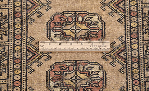 Bokhara Beige Runner Hand Knotted 21 X 62 Area Rug 700-155613 Image 7