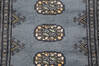 Bokhara Grey Runner Hand Knotted 22 X 60  Area Rug 700-155614 Thumb 5