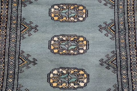 Bokhara Grey Runner Hand Knotted 21 X 511 Area Rug 700-155617 Image 5