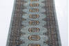 Bokhara Grey Runner Hand Knotted 21 X 511  Area Rug 700-155617 Thumb 3