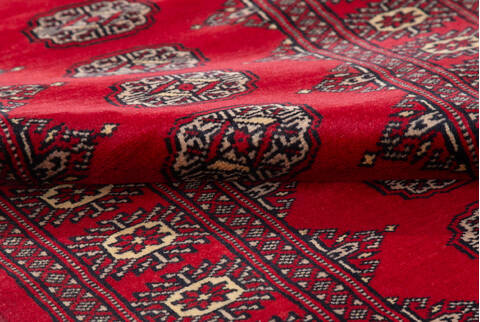 Bokhara Red Runner Hand Knotted 26 X 120 Area Rug 700-155618 Image 5