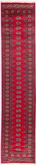 Bokhara Red Runner Hand Knotted 26 X 120 Area Rug 700-155618 Image 0