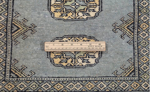 Bokhara Grey Runner Hand Knotted 28 X 87 Area Rug 700-155622 Image 6