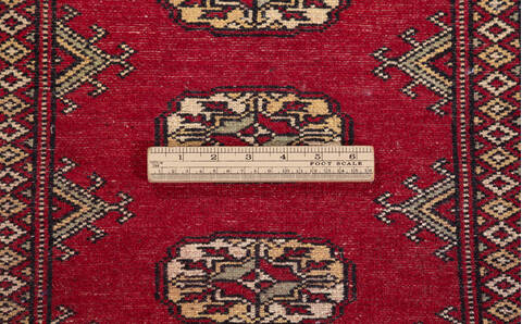 Bokhara Red Runner Hand Knotted 27 X 122 Area Rug 700-155623 Image 6