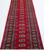 Bokhara Red Runner Hand Knotted 27 X 122 Area Rug 700-155623 Thumb 2